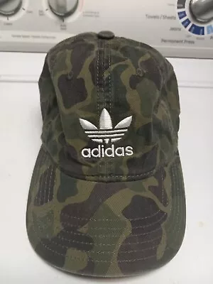 Womans Adidas Camouflage Baseball Cap  Lightly Faded Look • £16.38