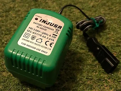£35 • Buy GENUINE INJUSA 6v BATTERY CHARGER For KIDS TOY RIDE ON CARS & BIKES Ref: NR.606