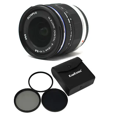 Olympus 9‑18mm F4‑5.6 Lens Black + Filter Kit 52mm- UK NEXT DAY DELIVERY • £441