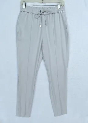 Zara TRF Casual Pants Size XS Elastic Waist Drawstring Pockets Gray • $16