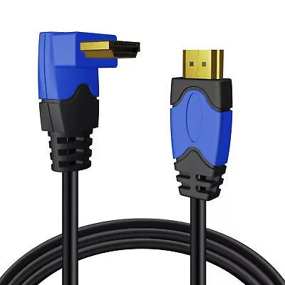 4K HDMI Cable Right Angle 90 Degree (15FT) Support 18GBPs Ultra HD 2K 1080p • $16.99