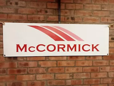 £12 • Buy McCORMICK TRACTOR   Large Pvc WORK SHOP BANNER Garage Man Cave Show Banner