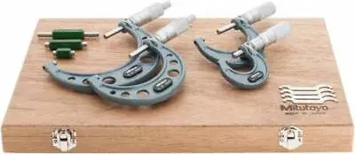 Mitutoyo 103-931 Mechanical Outside Micrometer 4 Piece Set: 0  To 4 Inch Range • $547.70