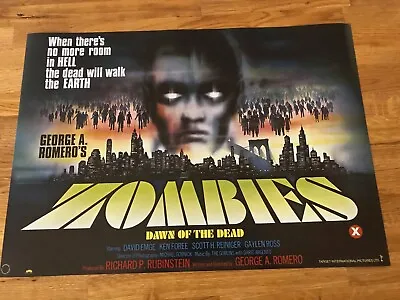 Movie Poster Zombies Dawn Of The Dead 420mm X 594mm (A2) • £3.99