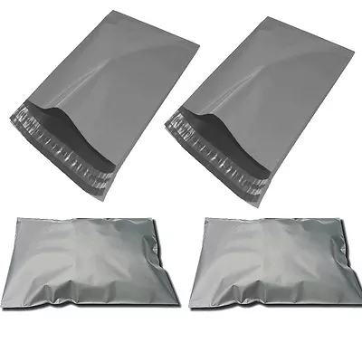 £0.99 • Buy Strong Plastic Postal Mailing Bags Postage Self Seal Poly Grey All Sizes Cheap