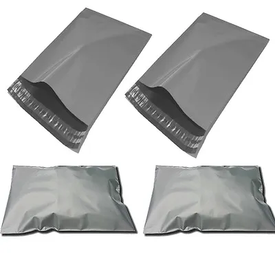 Strong Plastic Postal Mailing Bags Postage Self Seal Poly Grey All Sizes Cheap • £1.04