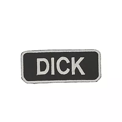 Dick Iron/Sew On Embroidered Name Badge Patch For Motorcycle Jacket Vest • $6.99