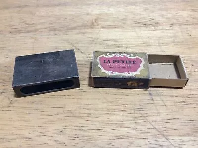 Vintage BRASS MATCHBOX HOLDER WITH Empty Match Box • $14.95