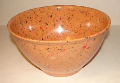 RACHEL RAY COLLECTION Orange Multi-Color CONFETTI BOWL Garbage Bowl 10” Size • $24