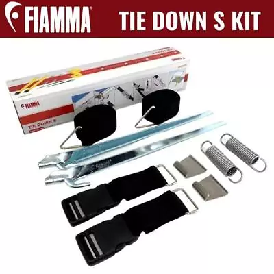 Fiamma Caravan Awning Tie Down Kit Tiedowns Rope Clip Tie Downs F45 S F45 Black • $69.95