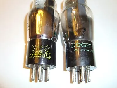 Pair Of Type 80 Tubes Labelled Rogers • $16