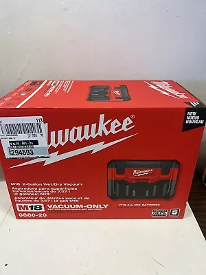 Milwaukee 0880-20 M18 18V Wet/Dry Vacuum W/ Crevice Tool (Tool Only) #3 • $42