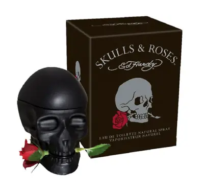 Skulls And Roses Ed Hardy Eau De Toilette Cologne For Men 2.5 Oz. Men Fragrance • $39.91