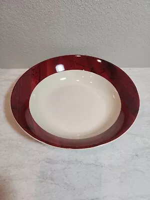 Serving Bowl Barns Warren Kimble Sakura Red Boards 9 1/2     • $19.95