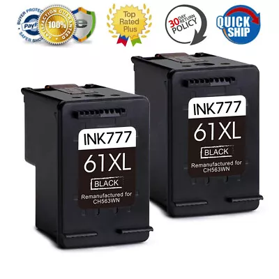 2 Ink For HP 61 XL Envy 4500 4502 5530 Officejet 2620 4630 DeskJet 1010 2050 • $149.96