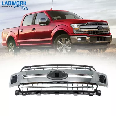 For 2018-2020 Ford F-150 Front Radiator Grille Assembly Chrome JL3Z-8200-EA • $273.49