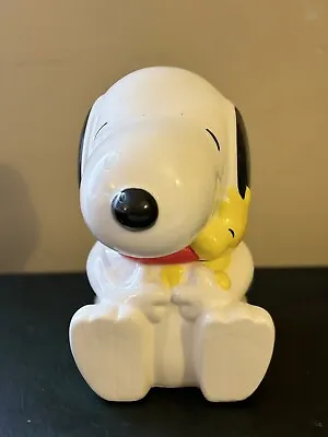 RARE Snoopy Cookie Jar Vintage Peanuts Ceramic Cookie Jar Gibson Overseas Inc • $59.99
