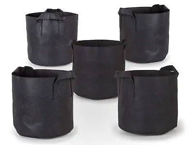 247Garden Nonwoven Aeration Fabric Pot/Plant Grow Bag W/Handles (5-Pack) • $13.95
