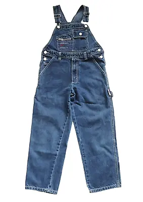 VINTAGE 90s Y2K PERRY ELLIS WOMEN'S DENIM CARPENTER Jeans Bib Overalls SIZE S • $49.99