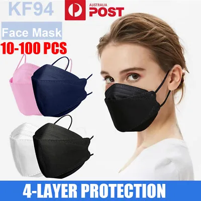 4-Layer KF94 Face Masks Comfortable 10/50/100PCS 3D Mouth Filter Face Mask Cover • $10.56