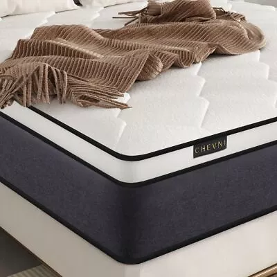 12 14  Gel Memory Foam Mattress In A Box Pocket Spring Twin Full Queen King Size • $266.20