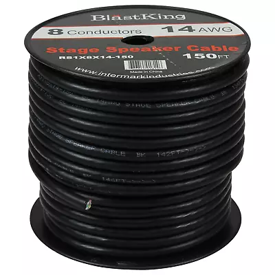 Blastking RS1X8X14-150 14 AWG 8-Conductor Speaker Cable 150 Ft • $199.99