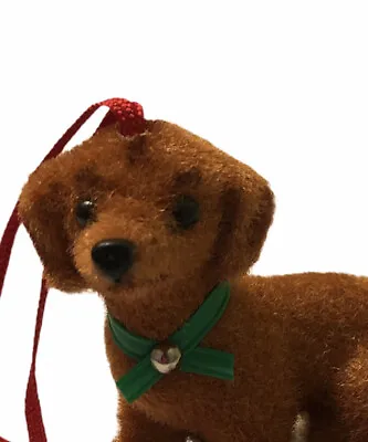 Vintage Wagner Kunstlerschultz Flocked Dachshund Dog Christmas Ornament 2” Tall • $25.69