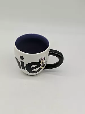 Minnie Mouse Mug Disney Parks 20 Oz Purple White Black Cup. • $12.80