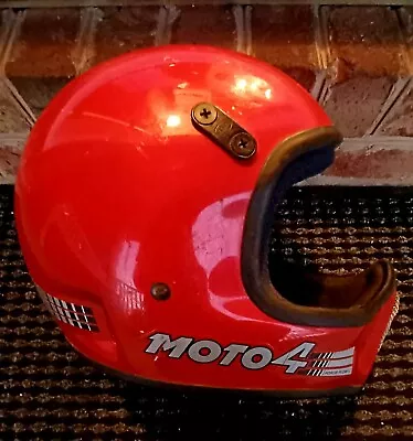 VINTAGE BELL MOTO 4 Motorcycle Helmet 7 1/4 58 • $199.99