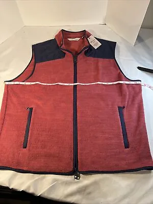 Peter Millar Mountainside Micro-Shearling Fleece Vest NWT XL $178 • $69.95