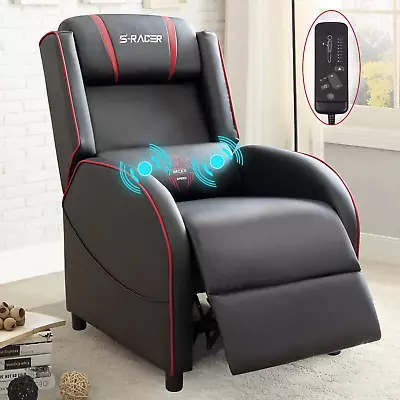 Homall Gaming Massage Recliner Chair Racing Style Single Living Room Sofa Reclin • $217.11