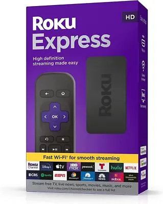Roku Express HD 3960R Streaming Media Player W/ Remote • $13