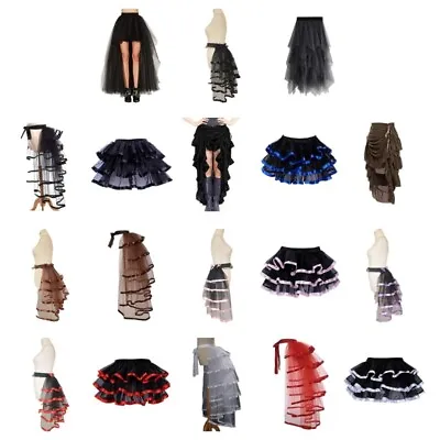 Tutu Bustle Skirt Gothic Victorian Steampunk Tie-on Underskirt Belt Tutu Skirt • $21.24