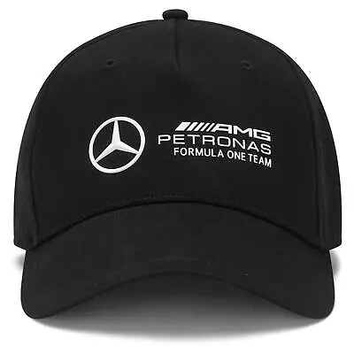 Mercedes AMG Petronas F1 Adult Large Logo Cap | Black | 2024 • £29.99