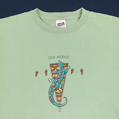 Vintage 1997 New Mexico T-Shirt Southwestern Aztec Lizard USA Made Mens Large • $24.99