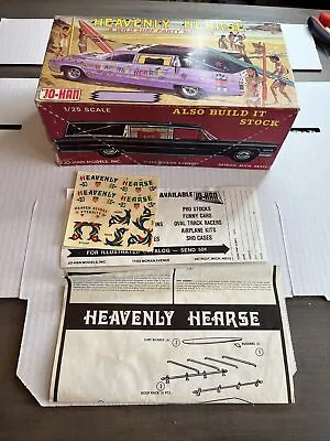 Jo-han 1966 Cadillac Heavenly Hearse Original Box & Decal &+! Circa 1966! Vmcp! • $9.95