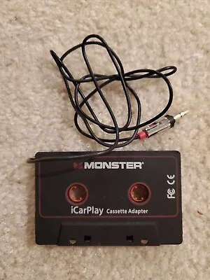 Vintage Monster Aux Cord Cassette Adapter ICarPlay For Car Tape Deck Auxiliary • $12.99