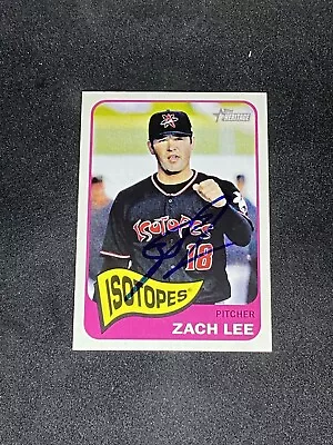 Zach Lee 2014 Topps Heritage Minors #17 Albuquerque Isotopes Auto Signed Card • $1.95