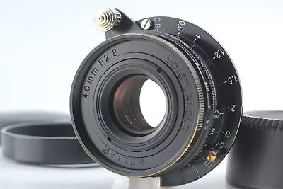 [N MINT W/Hood] Voigtlander HELIAR 40mm F2.8 Black Leica LTM L39 Lens From JAPAN • $349.99