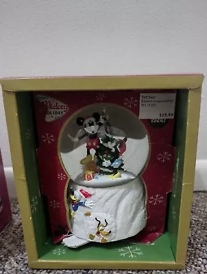 Enesco Disney Mickey And Minnie Mouse Holiday Snow Globe • $15