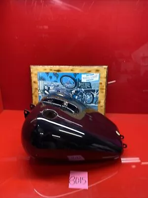 $765 • Buy Harley Dyna Defender Gas Fuel Tank Wideglide Lowrider Dual Cap Black Fxdp Police
