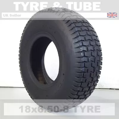 £29.90 • Buy 18x6.50-8 Tyre & Tube Option Deli 365 Ride On Lawn Mower Garden Tractor Turf