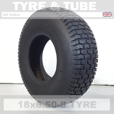 18x6.50-8 Tyre & Tube Option Deli 365 Ride On Lawn Mower Garden Tractor Turf • £29.90