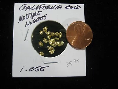 California Gold 1.055 Grams Multiple Nuggets Very High Purity • $96.99