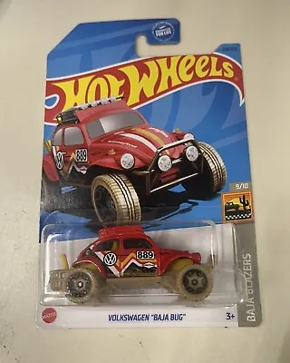 🔥hot Wheels Hw Baja Blazers Treasure Hunt Volkswagen Baja Bug Red Variant 2023 • $4.75