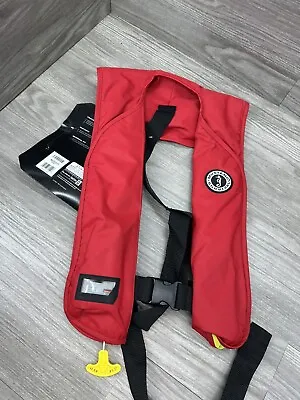 Mustang MIT 100 Admiral Red Manual Inflatable PFD Life Vest - U.S.C.G Certified • $99.99