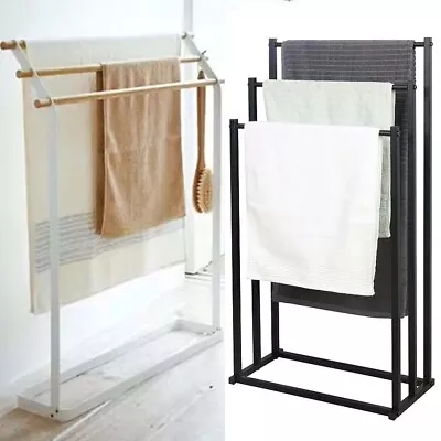 Metal Towel Bathroom Rack Freestanding Drying Shelf Storage Shower Caddy Rack • $69.99