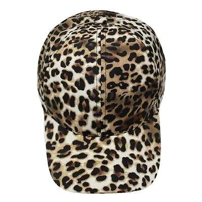 Animal Print Baseball Cap Hat Leopard Cheetah Jaguar Adjustable • $11.99