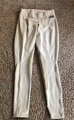 KERRITS Beige Riding Pants Leggings Size Small Soft S Made USA Used Pilling Seen • $20