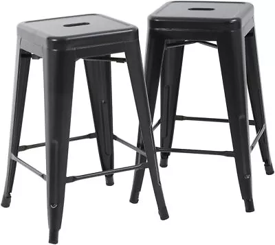 Stools Metal Stools Counter Height Stool Stackable Barstools Outdoor Patio Stool • $78.78